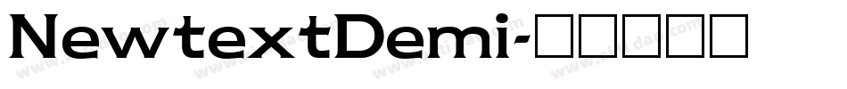 NewtextDemi字体转换