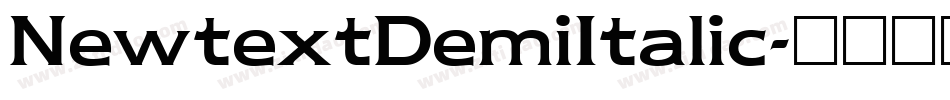 NewtextDemiItalic字体转换