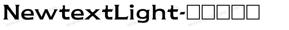 NewtextLight字体转换