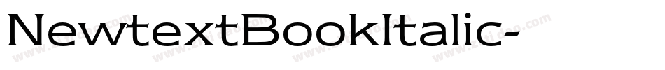 NewtextBookItalic字体转换