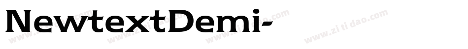 NewtextDemi字体转换