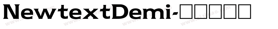 NewtextDemi字体转换