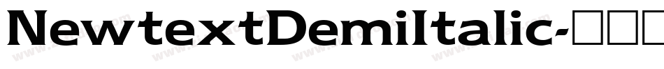 NewtextDemiItalic字体转换