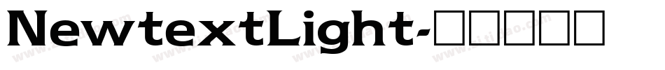 NewtextLight字体转换