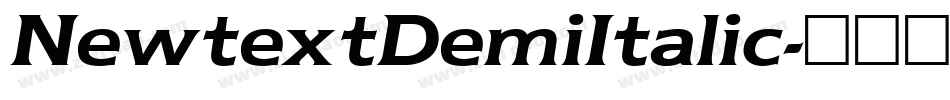 NewtextDemiItalic字体转换