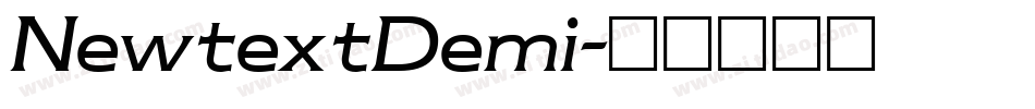 NewtextDemi字体转换