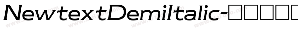 NewtextDemiItalic字体转换