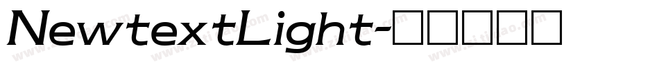 NewtextLight字体转换