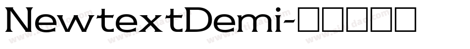 NewtextDemi字体转换