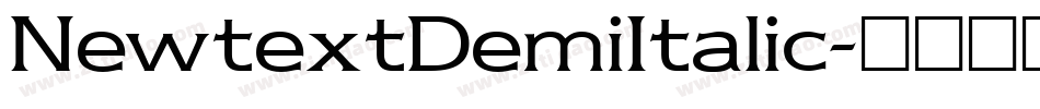 NewtextDemiItalic字体转换