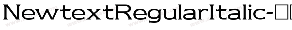 NewtextRegularItalic字体转换