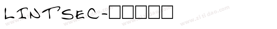 LINTSEC字体转换