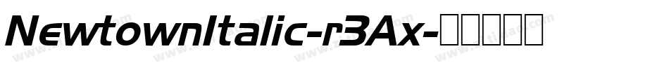 NewtownItalic-r3Ax字体转换