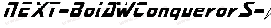 NEXT-BolAWConquerorS字体转换