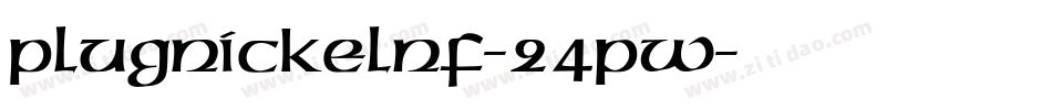 PlugNickelNf-24pw字体转换