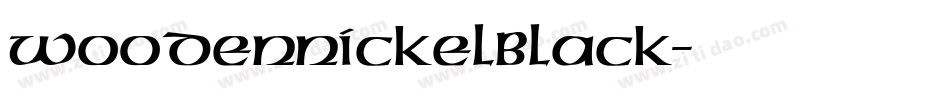 WoodenNickelBlack字体转换