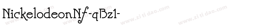 NickelodeonNf-qBz1字体转换