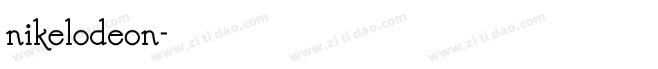 nikelodeon字体转换