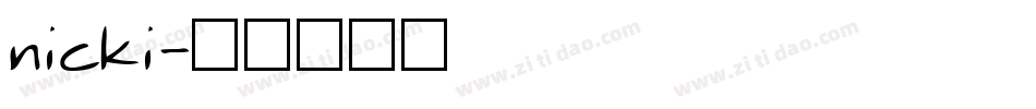 nicki字体转换