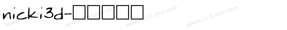 nicki3d字体转换