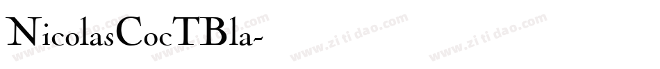NicolasCocTBla字体转换