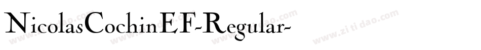 NicolasCochinEF-Regular字体转换