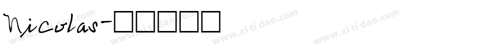 Nicolas字体转换