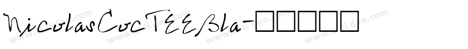 NicolasCocTEEBla字体转换