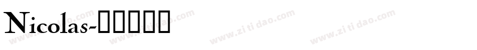 Nicolas字体转换
