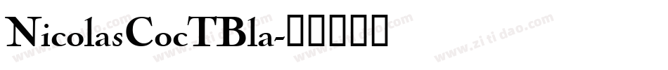 NicolasCocTBla字体转换