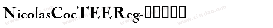 NicolasCocTEEReg字体转换
