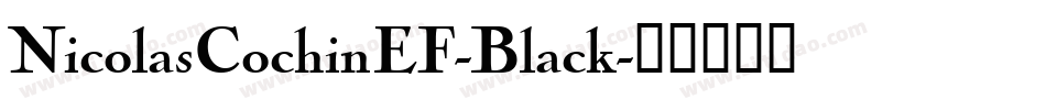 NicolasCochinEF-Black字体转换