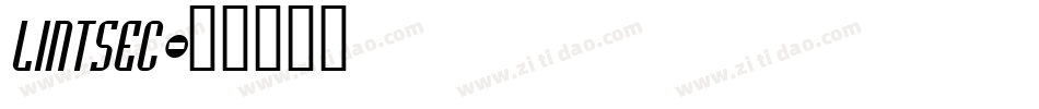LINTSEC字体转换