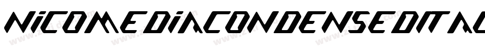 NicomediaCondensedItalic-BWG1G字体转换