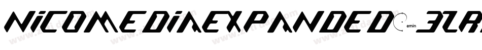 NicomediaExpanded-3zRMG字体转换