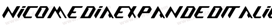 NicomediaExpandedItalic-x3ow0字体转换