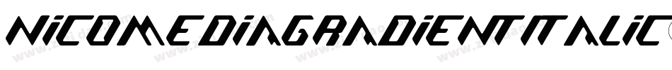 NicomediaGradientItalic-ALw62字体转换