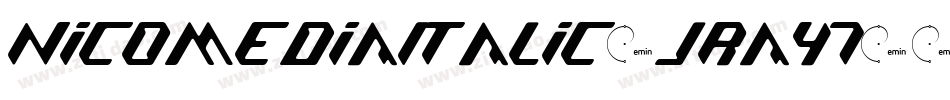 NicomediaItalic-JRay7字体转换