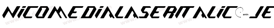 NicomediaLaserItalic-jEVdl字体转换