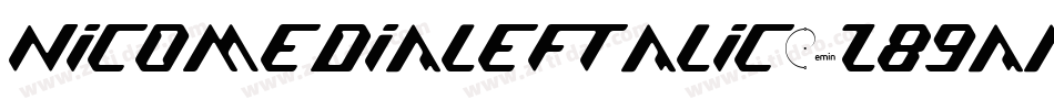 NicomediaLeftalic-z89Aa字体转换
