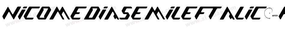 NicomediaSemiLeftalic-p73Ba字体转换