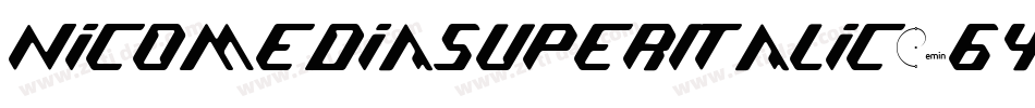NicomediaSuperItalic-6Yavo字体转换