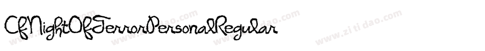 CfNightOfTerrorPersonalRegular-ALPOD字体转换