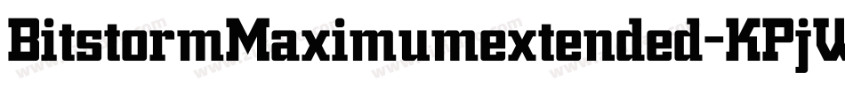 BitstormMaximumextended-KPjW字体转换