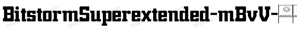 BitstormSuperextended-mBvV字体转换