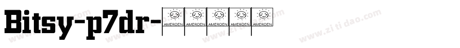 Bitsy-p7dr字体转换