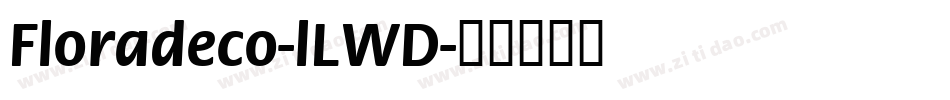 Floradeco-lLWD字体转换