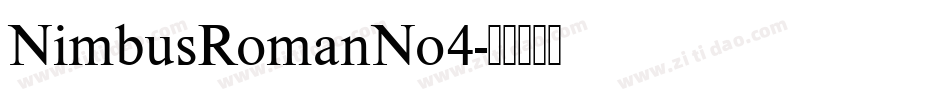 NimbusRomanNo4字体转换