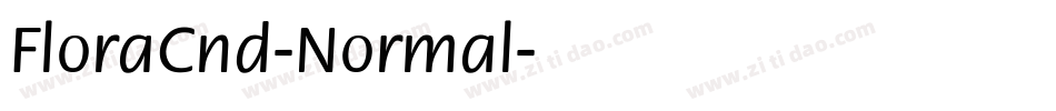 FloraCnd-Normal字体转换
