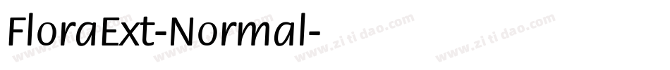 FloraExt-Normal字体转换